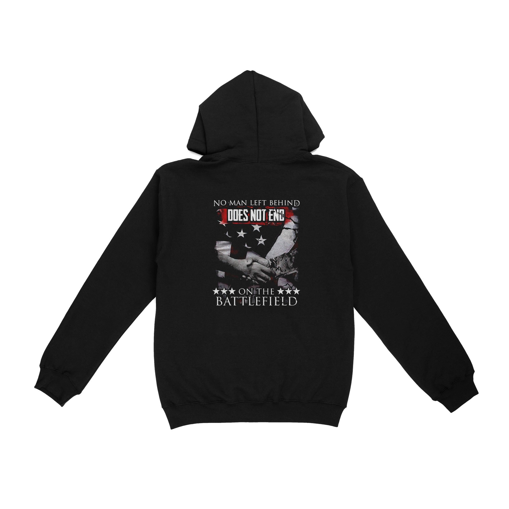 Vibecosy Does Not End, No Man Left Behind On The Battlefield Hoodie