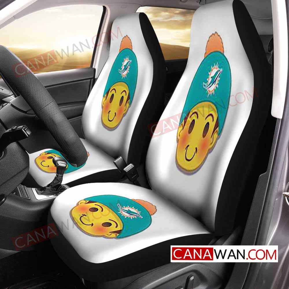 Miami Dolphins Style154 (1) 3D Customized Personalized Car Seat Cover