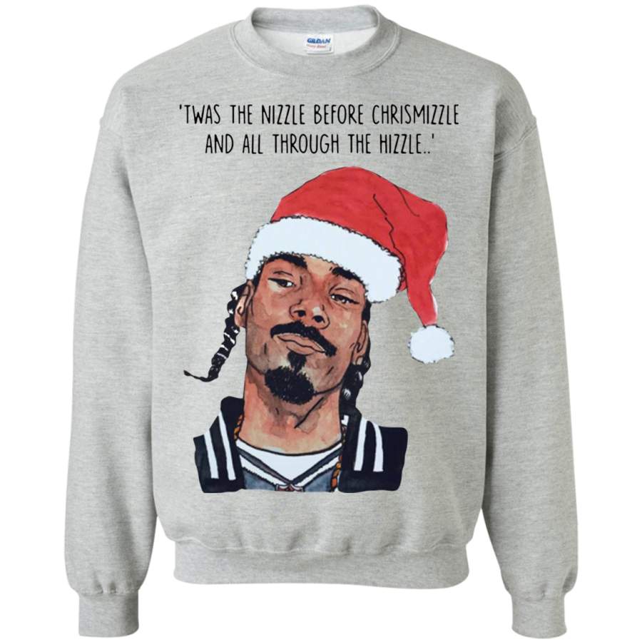 AGR Twas the nizzle before chrismizzle and all through the hizzle Crewneck Pullover Sweatshirt