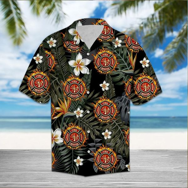 Firefighter Hawaiian Shirt Ha37266