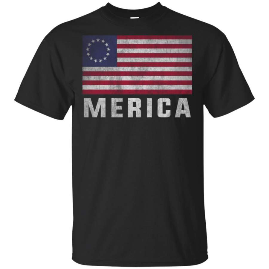 Betsy Ross American Flag – Old Glory 4th of July Patriotic 13 Colonies Shirt