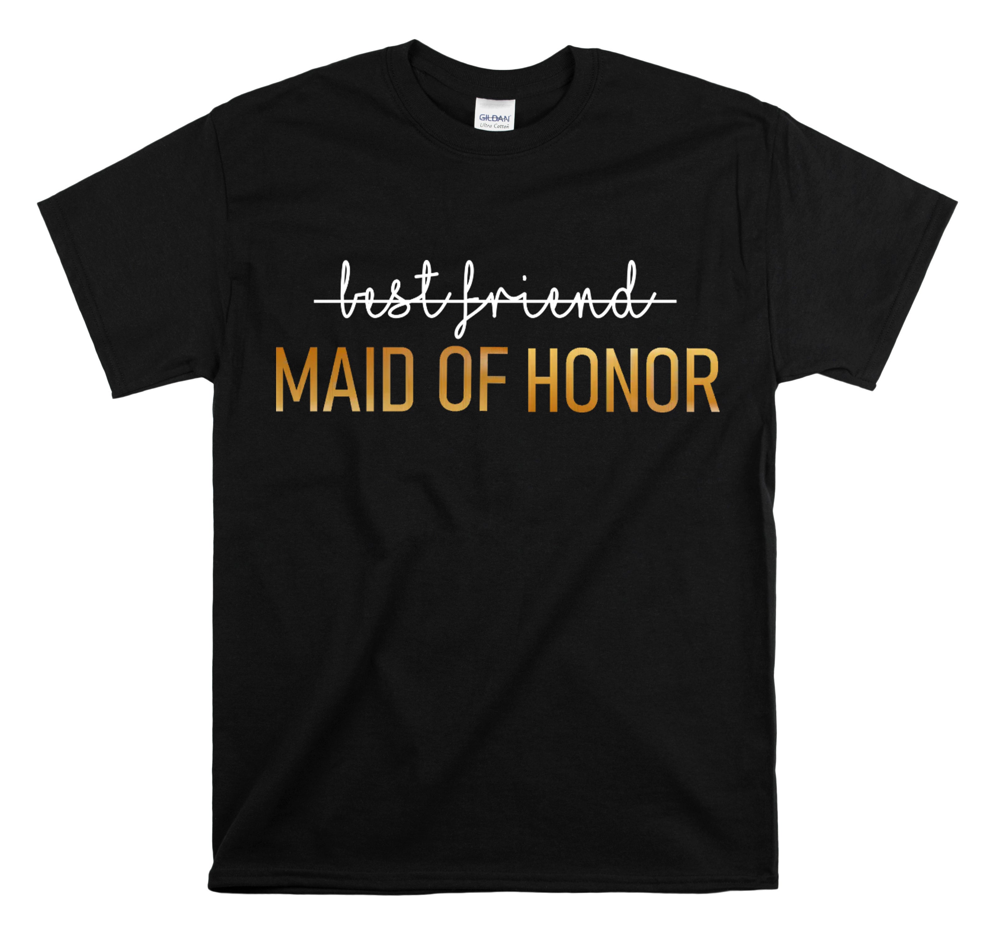 Shirt Funny Maid Of Honor Bridesmaid Engagement  Future Mrs Bestfriend Bridal Proposal T-Shirt Unisex Heavy Cotton Tee