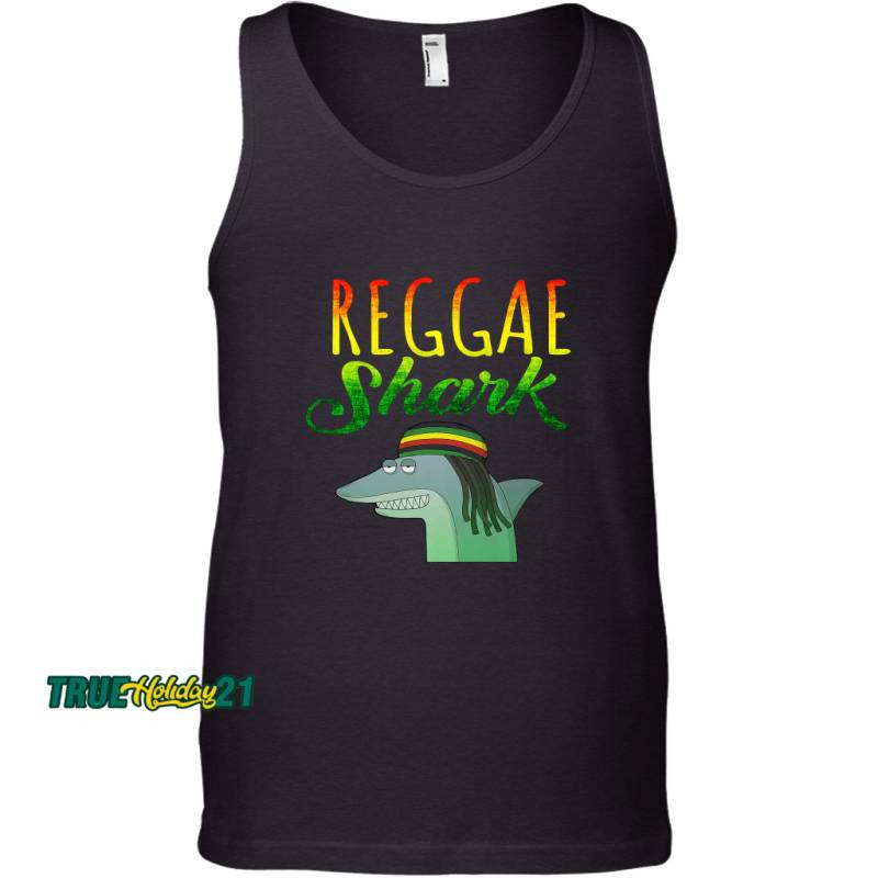 ’Reggae Shark’ Funny Ocean Animal Tank Top