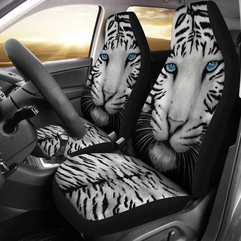 Tiger With Blue Eyes Tiger Car Seat Covers Set of 2