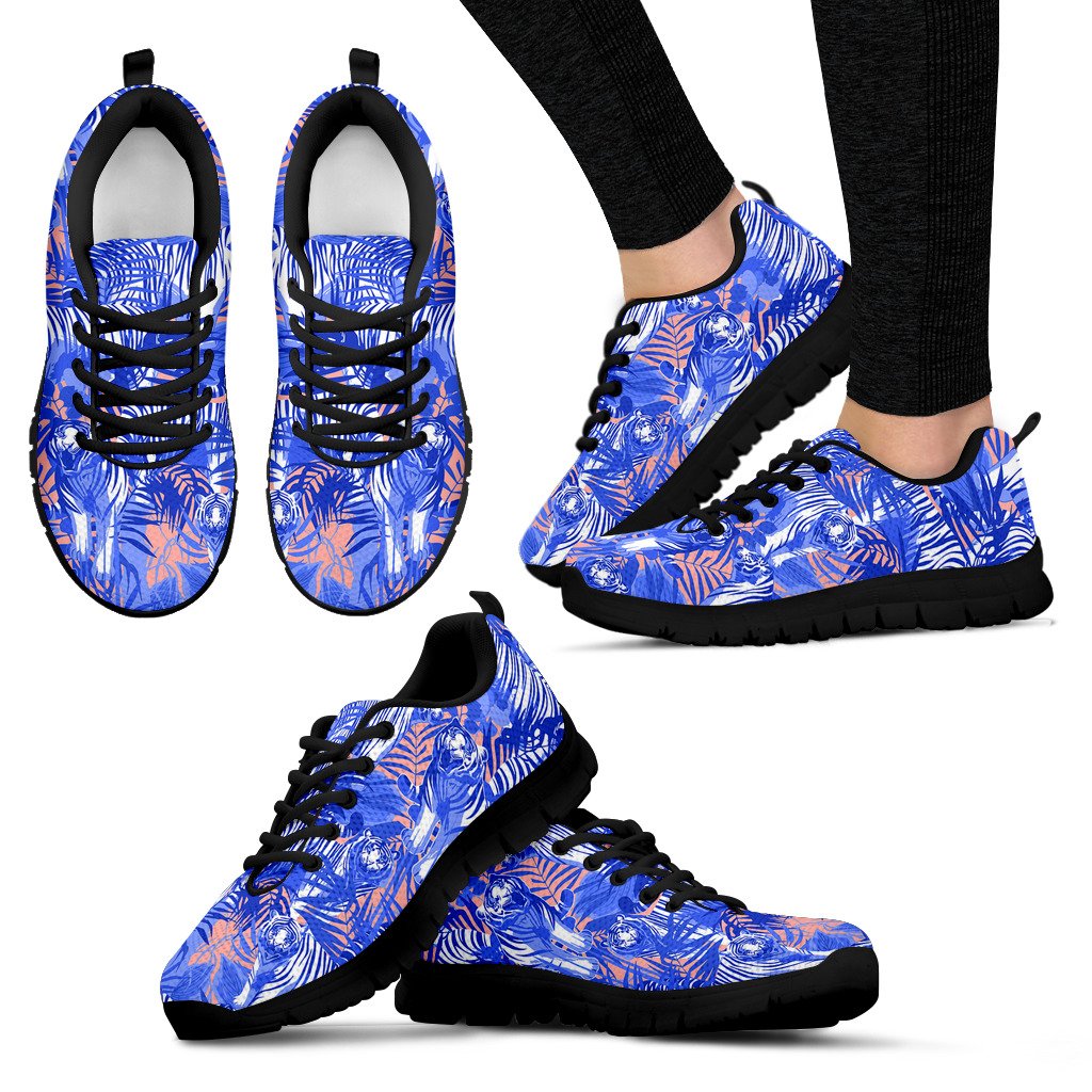 White Bengal Tigers Pattern Women’S Sneaker Shoes