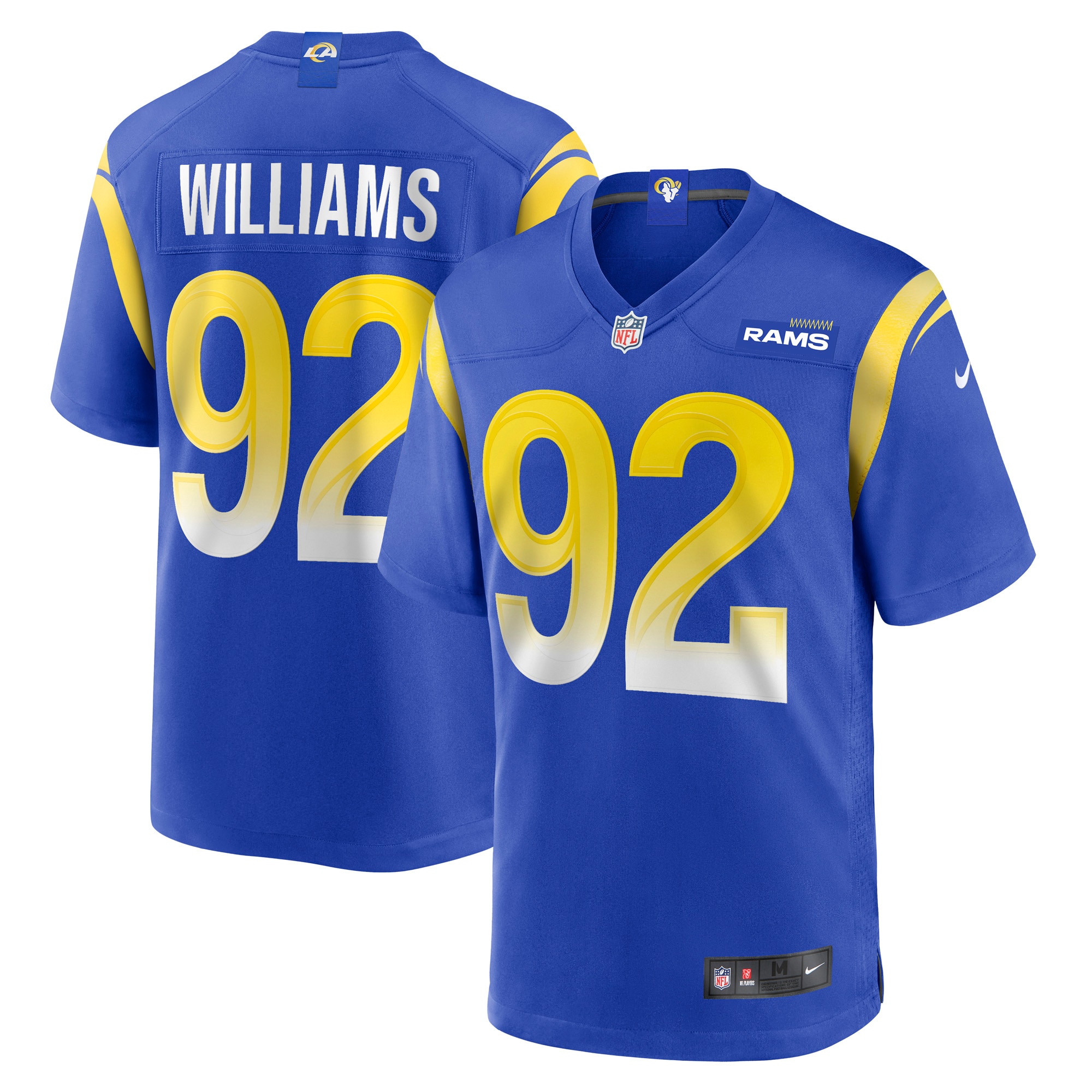 Men’s Los Angeles Rams Jonah Williams Royal Game Player Jersey