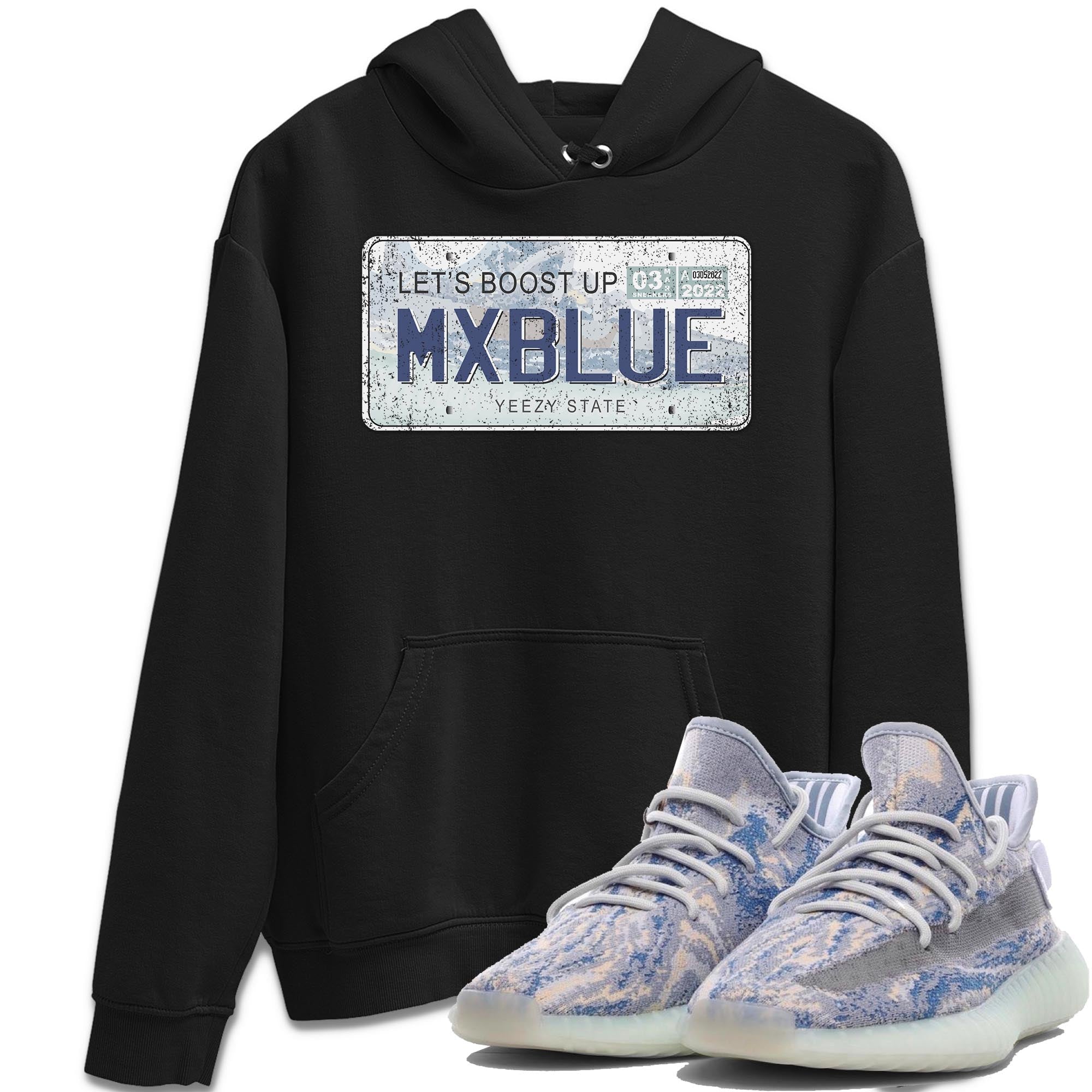 Yeezy Plate Hoodie – Yeezy 350 V2 Mx Blue