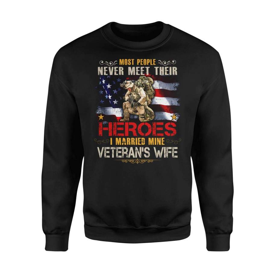 Veteran’s Wife – Premium Fleece Sweatshirt