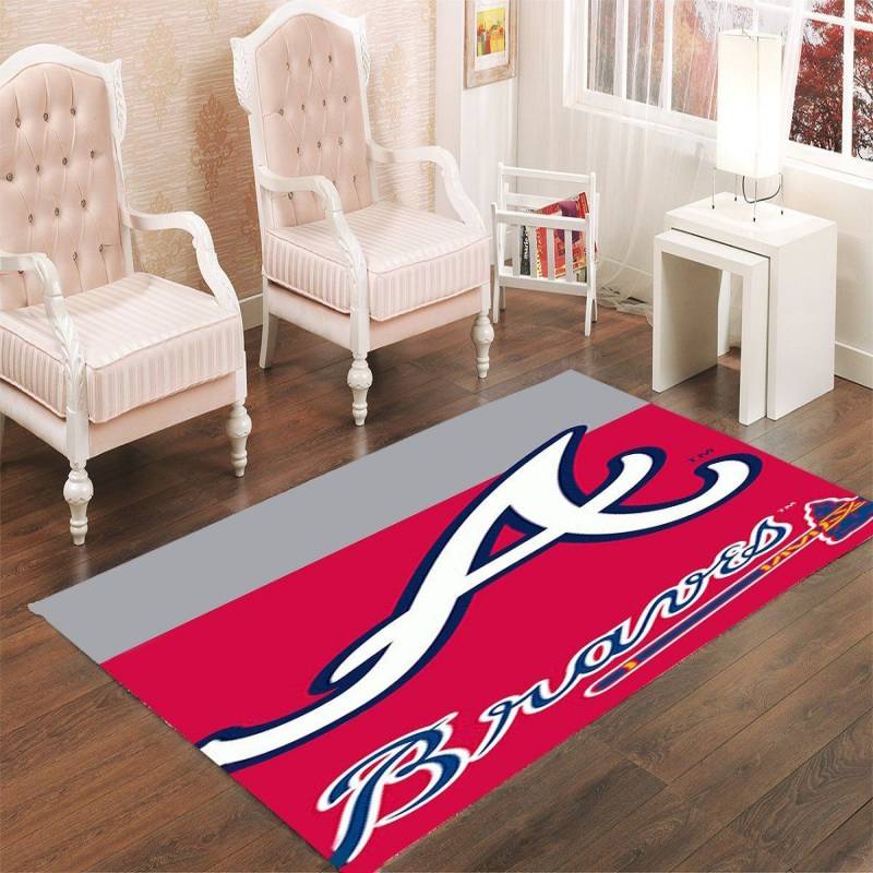 ATLANTA BRAVES (2) LIVING ROOM CARPET RUGS