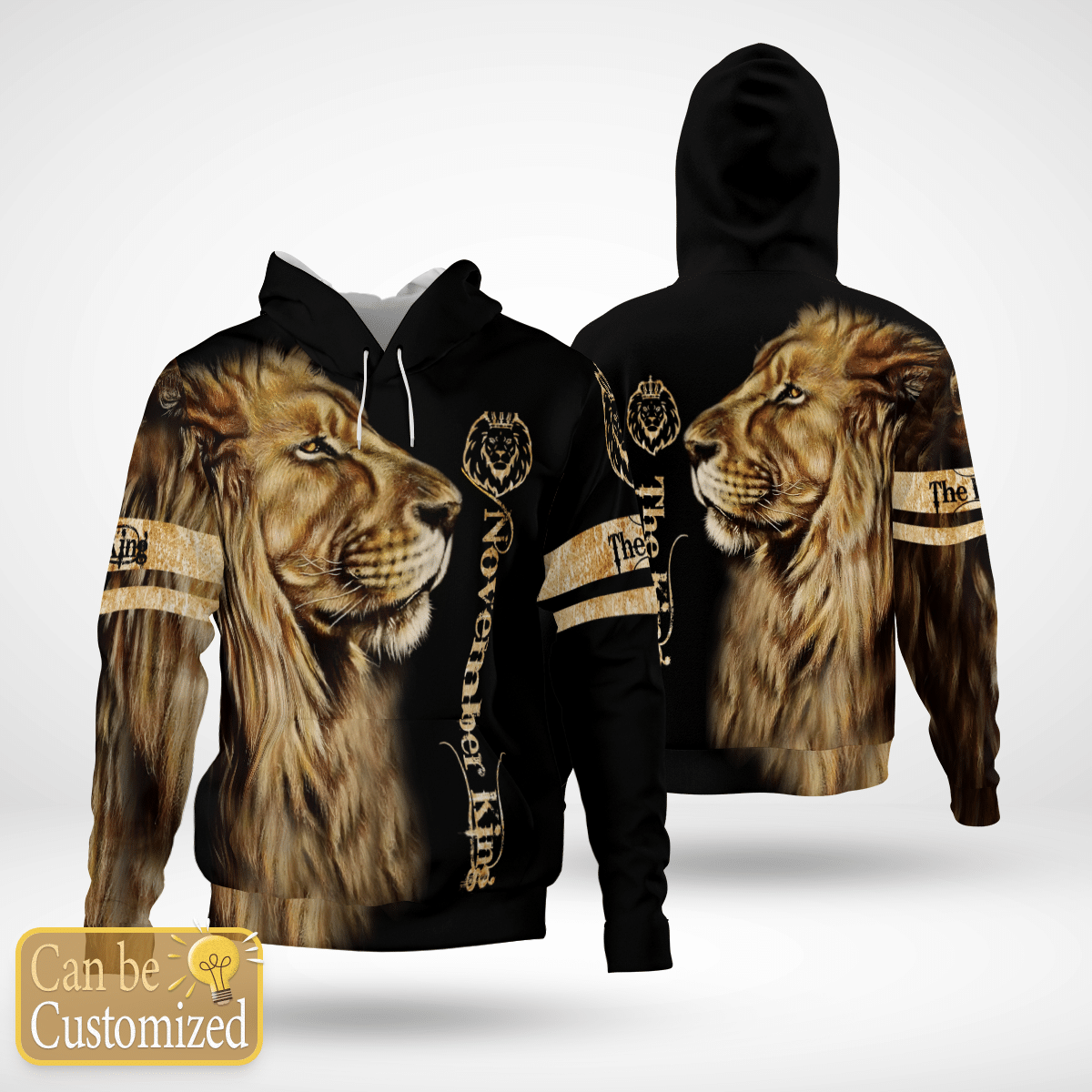 The Lion – November King – All Over Print – Personalized 3D Hoodies