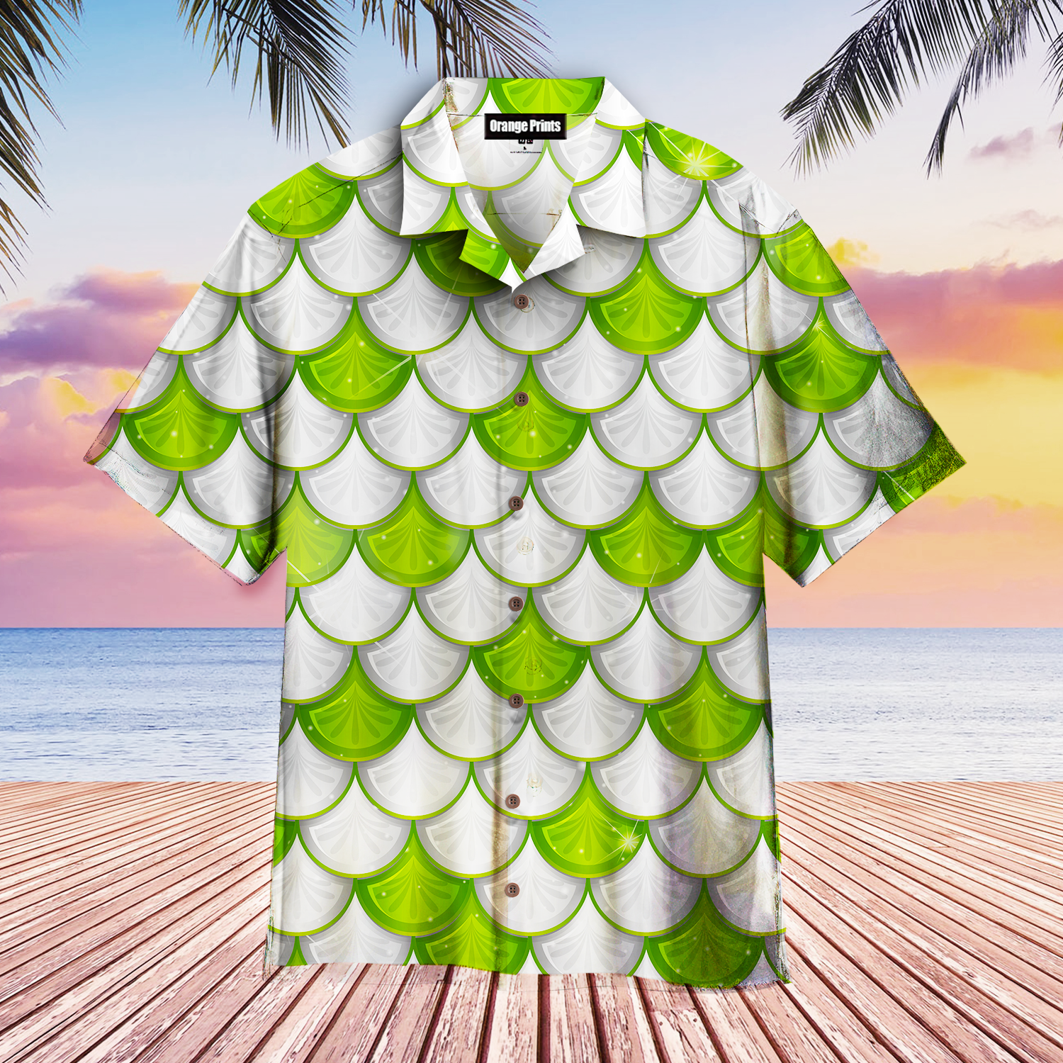 Green White Mermaid Scales Aloha Hawaii Shirts For Men And Women Ha53946