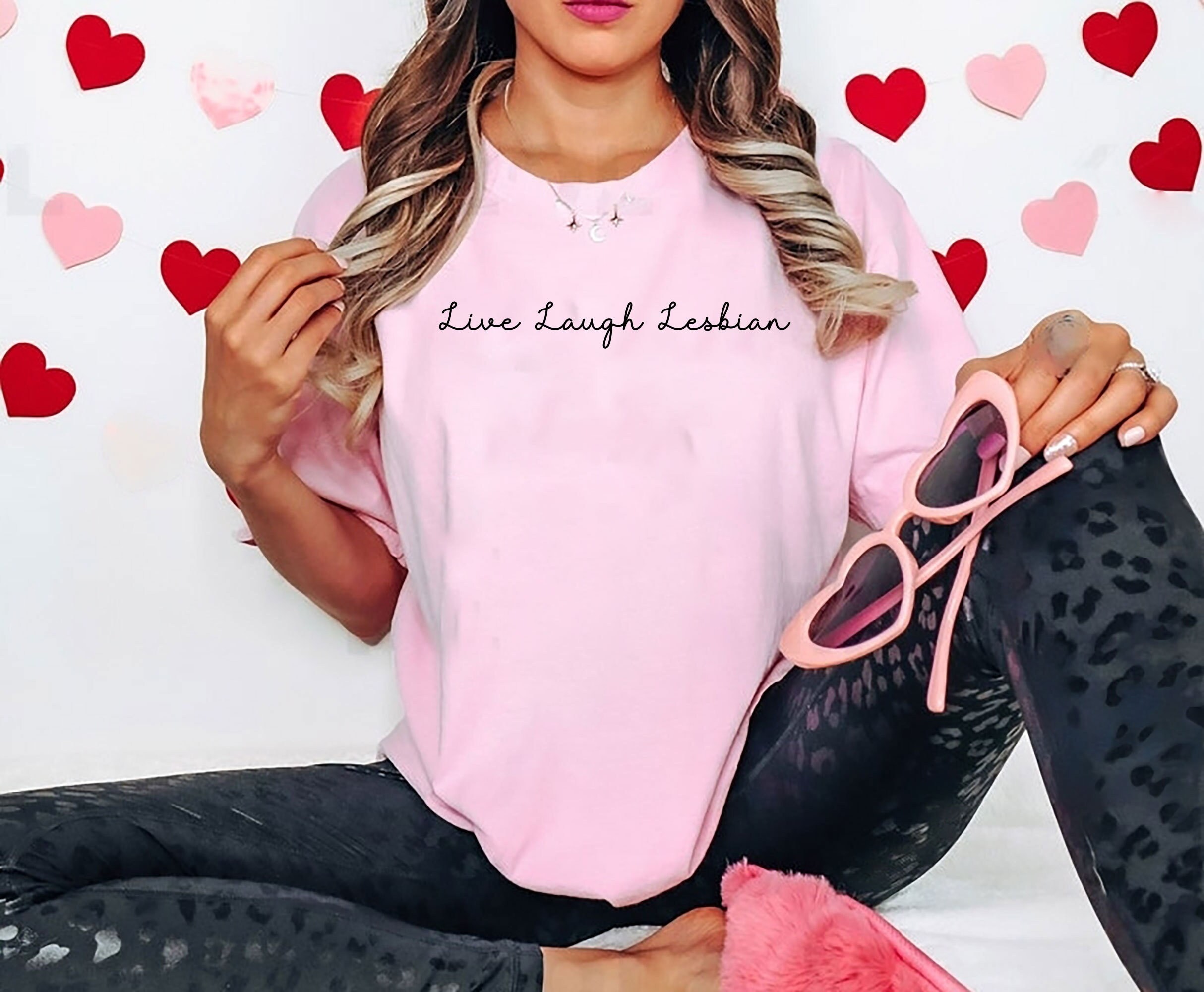 Live Laugh Lesbian T-shirt sweatshirt tank top v-neck hoodie