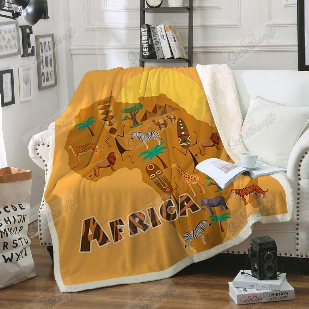 African Animals Gs-Cl-Kc0907 Fleece Blanket