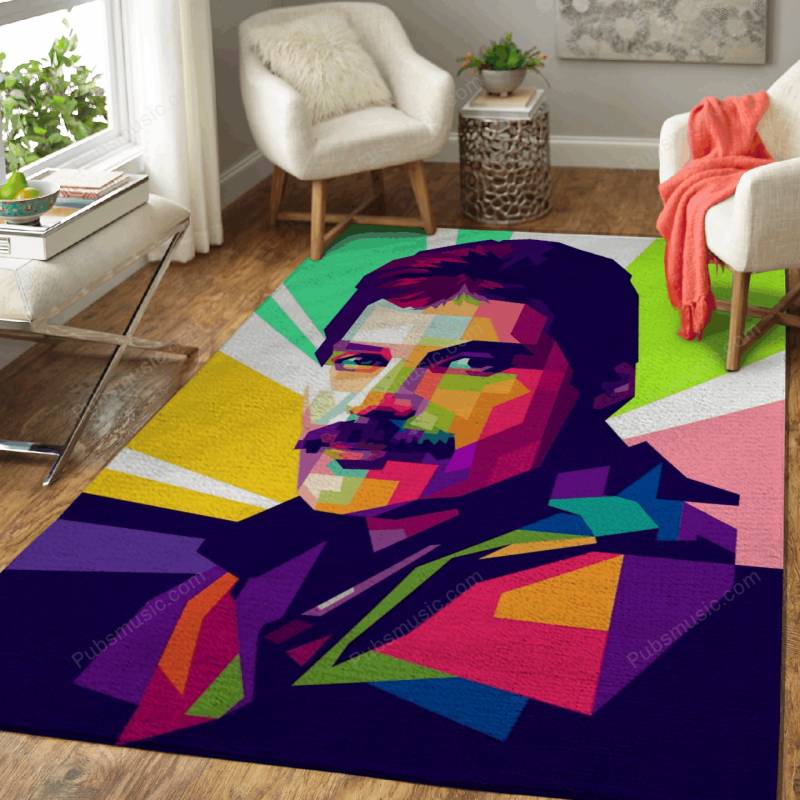 Queen Freddie Mercury – Modern Pop Art Wpap Area Rug Carpet