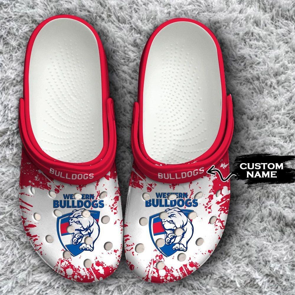 Western Bulldogs Custom Personalized Crocs Classic Clogs Shoes