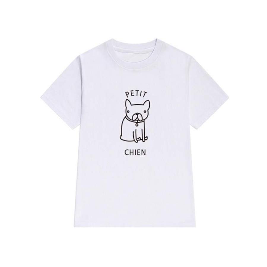 Women Fashion T Shirt  Animals Printing Comfortabletshirt Dogs Design O-Neck Women’S Printed Casual T-Shirt