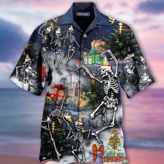 All My Skeletons Out For Dancing Hawaiian Shirt | Unisex | Full Size | Adult | Colorful | HW2078