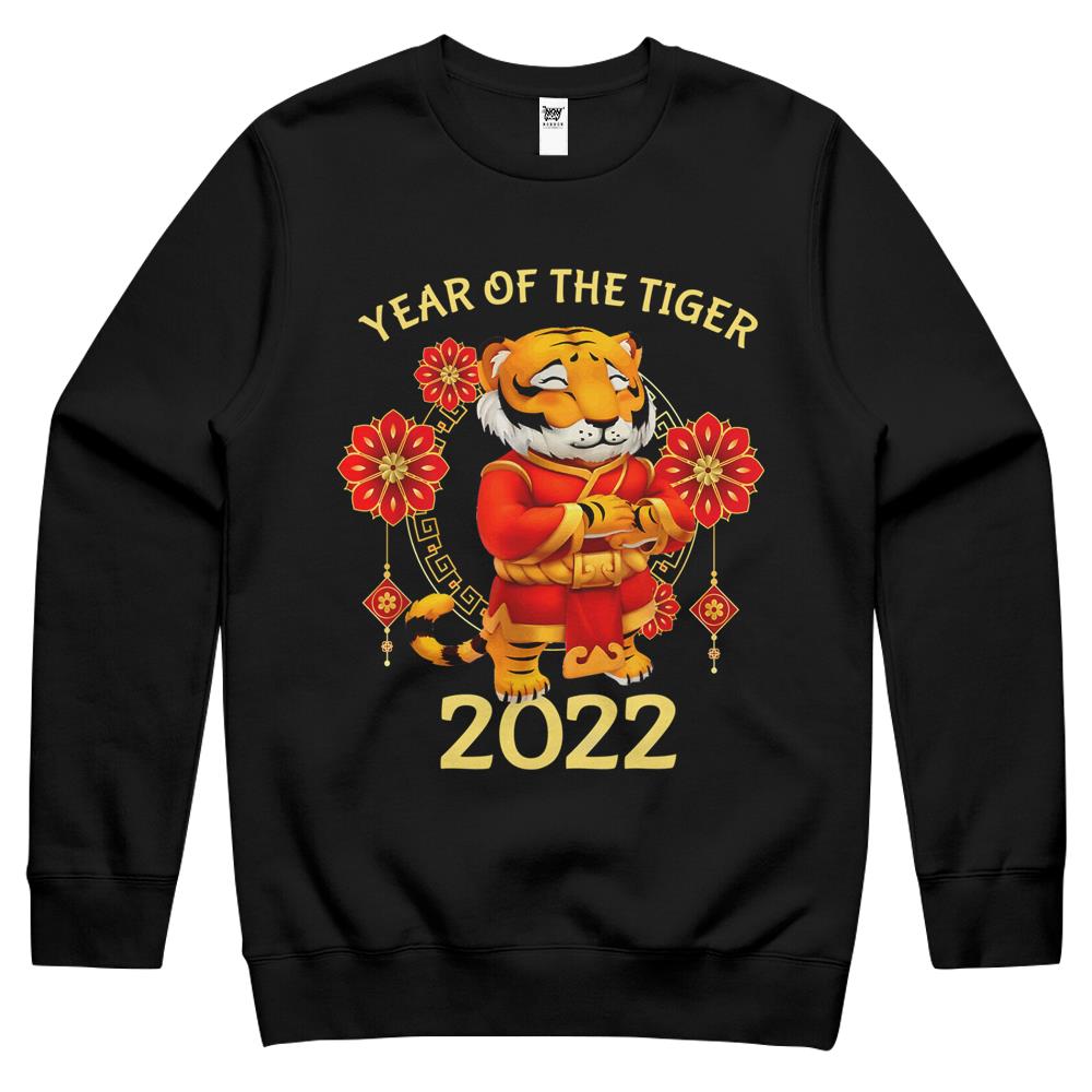 Chinese New Year Lunar 2022 Year Of The Tiger 2022 Zodiac Crewneck Sweatshirt