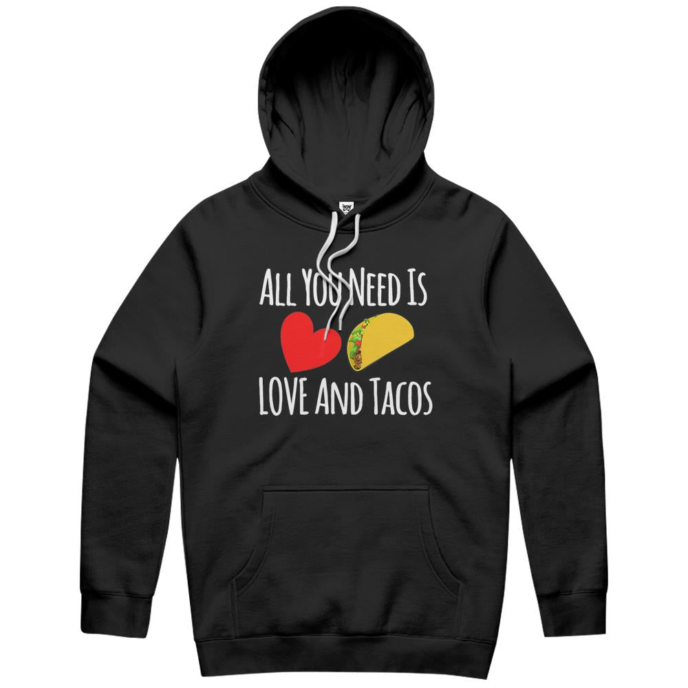 All You Need Is Love And Tacos Shirt-Valentines Day Active Hoodie