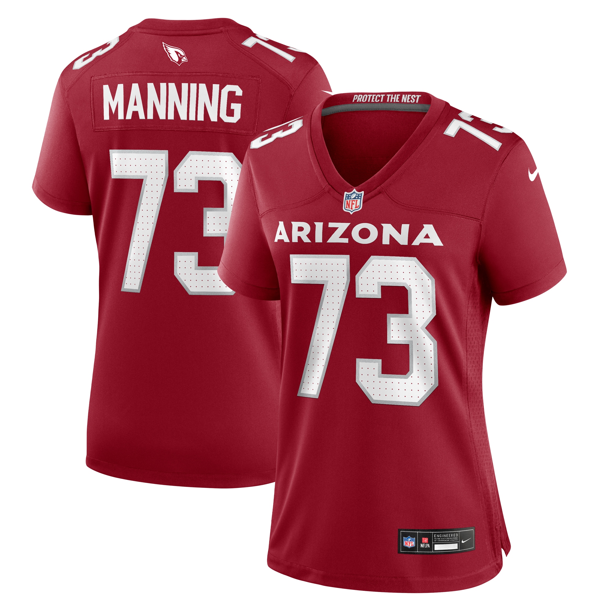 Women’s Arizona Cardinals Ilm Manning  Cardinal Team Game Jersey 2