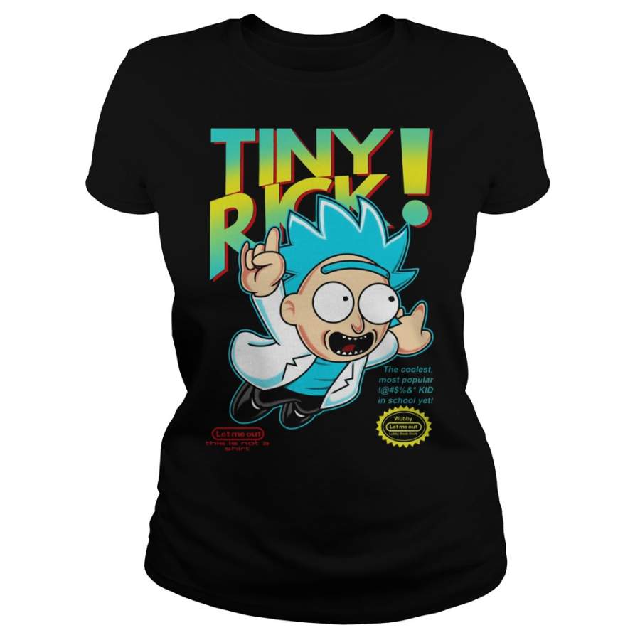 Tiny Rick Mario Let me out Ladies-T-Shirt – 2019