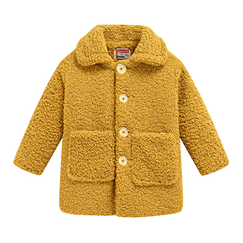 Autumn Winter Boys Plush Jacket Solid Color Keep Warm Fashion Little Princess Girls Coat 3 4 5 6 8 10 Years Children Clothing alx