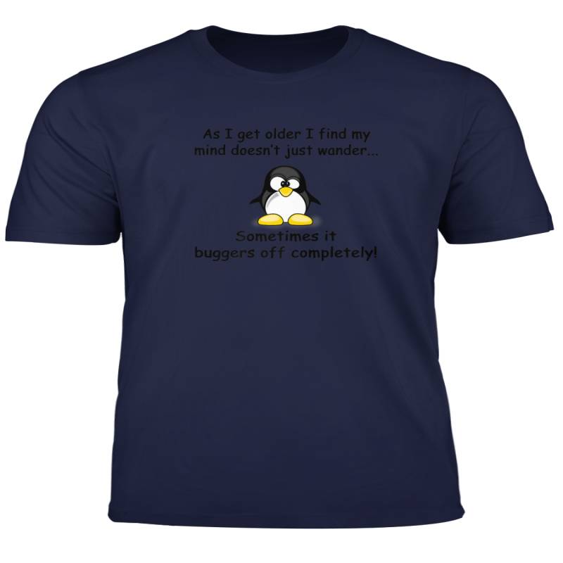 Funny Silly Penguin T Shirt Mens Ladies Retirement Gift