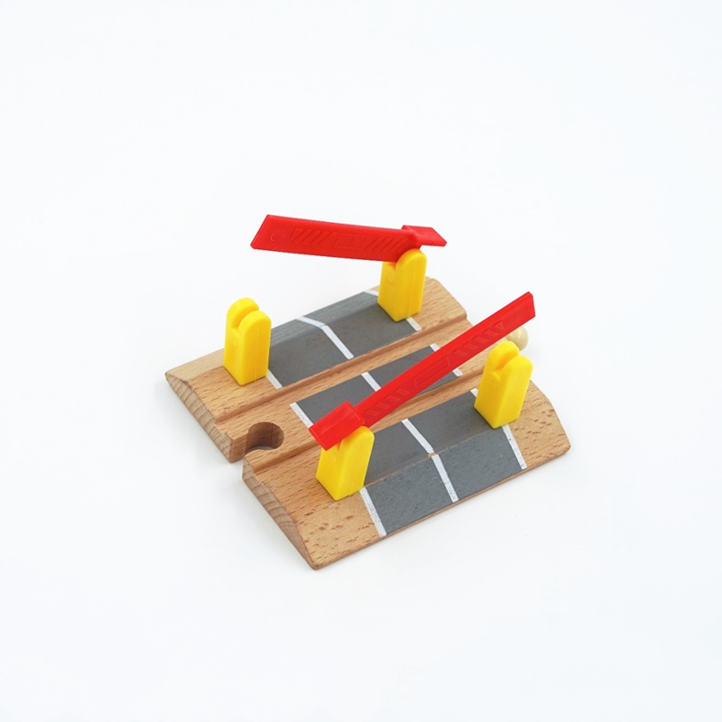 Wooden Train Track Accessories Cross Track Railway Toys Compatible All Track Educational Toys Railway Accessories alx