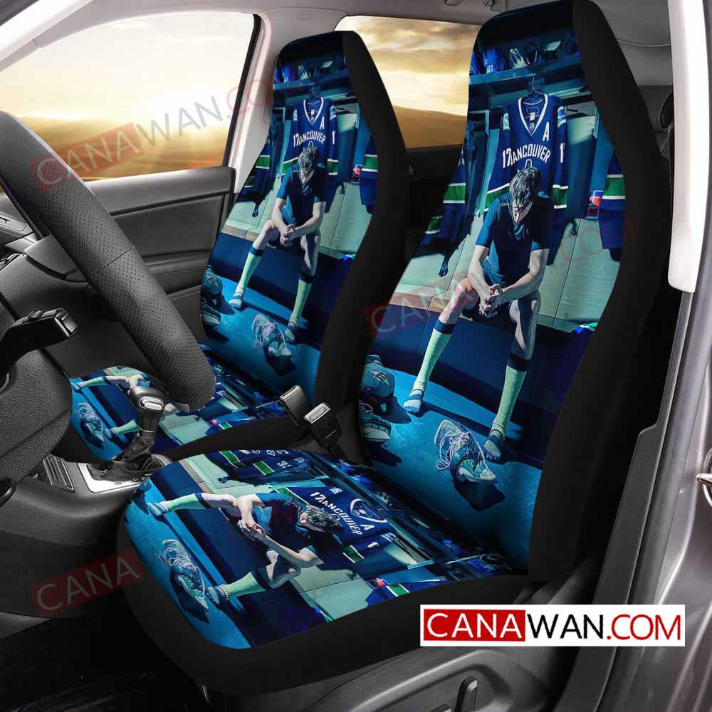 Vancouver Canucks Logo Art Style88 3D Customized Personalized Car Seat Cover