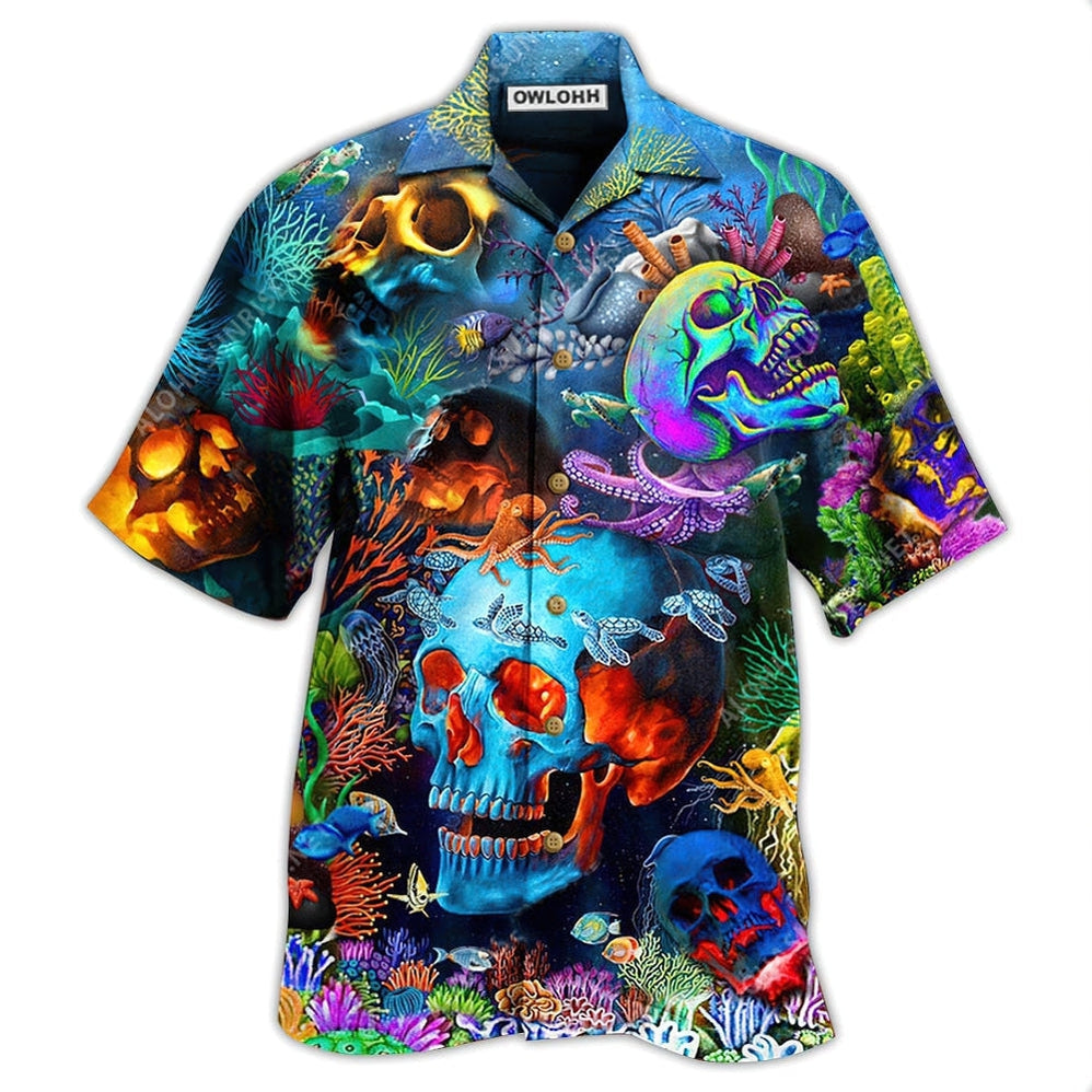 Skull Deep In The Ocean Hawaii Shirt Ha12315