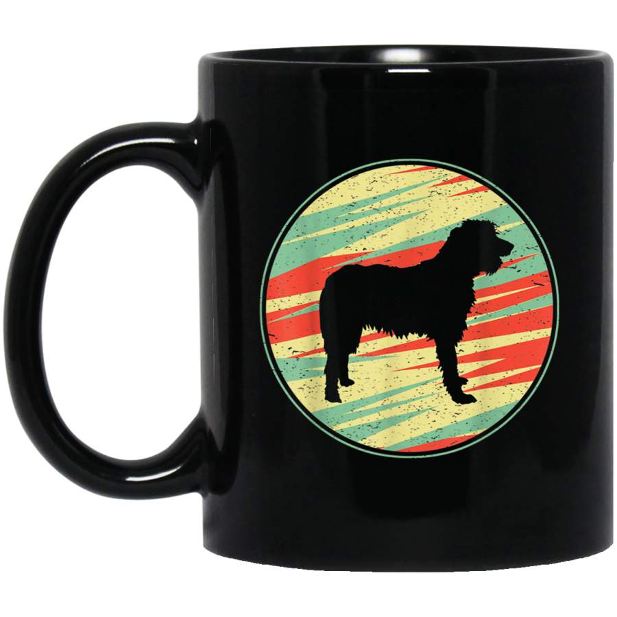 Irish Wolfhound Retro Vintage Silhouette Cute Dog Gift Mug