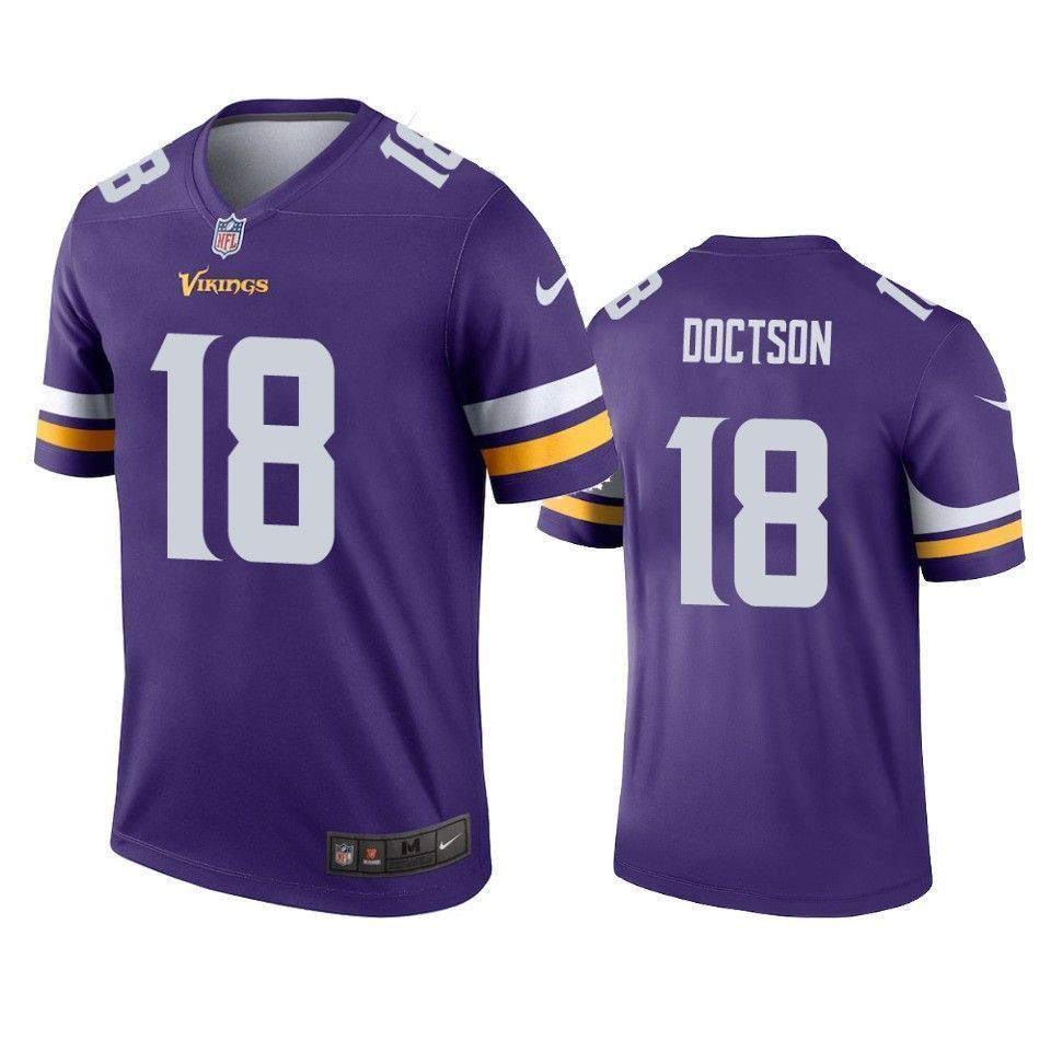 Minnesota Vikings Josh Doctson Purple Legend Mens 3D Jersey