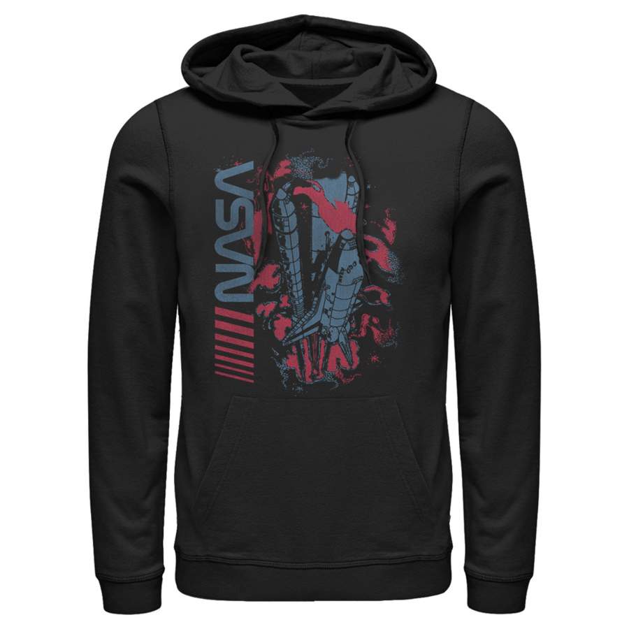 NASA Men’s Surreal Shuttle Launch  Lightweight Hoodie