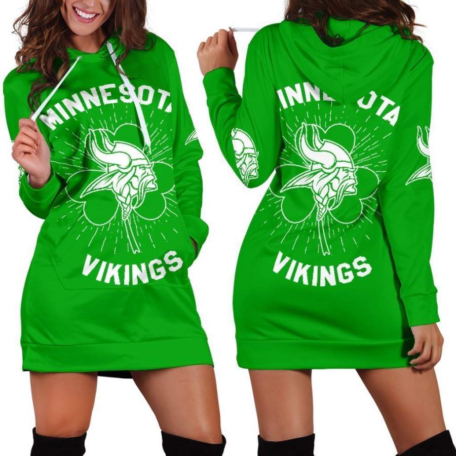 Minnesota Vikings ST Patrick’s Day Hoodie Dress