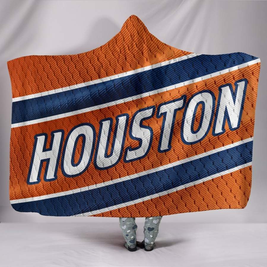 Houston Astros Unofficial Baseball Jersey Hoodie Blanket