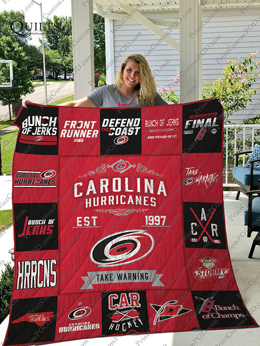 Carolina Hurricanes Quilt Blanket 01