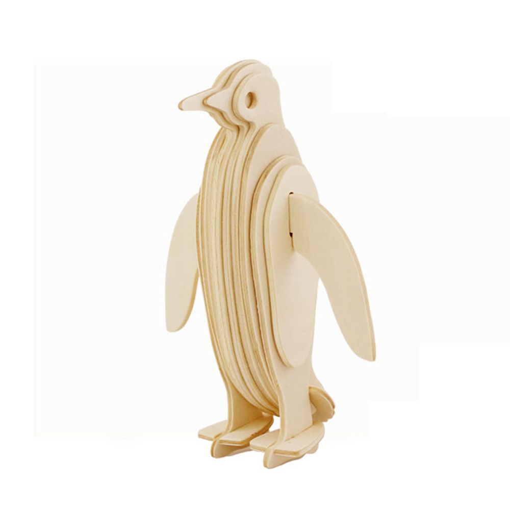 Joytoyx Penguin 3D Wooden Puzzle Kids Model Kits Jigsaw