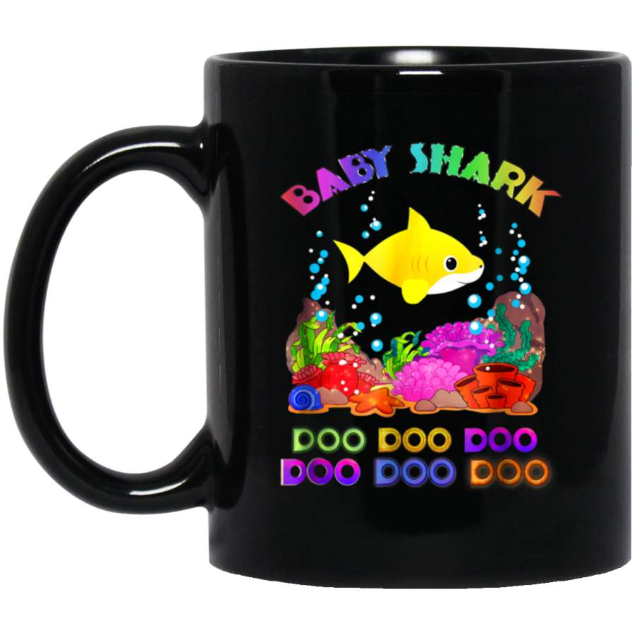 Baby Shark Doo Doo Doo Mugs 11 oz 15 oz Black Mug