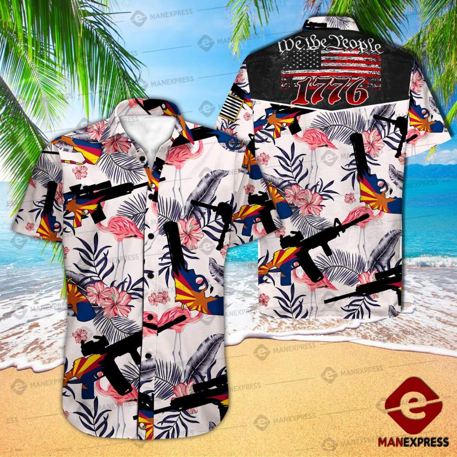 Mtp Arizona United Patriot Three Percenter Hawaiian Shirt Wt Ha38258