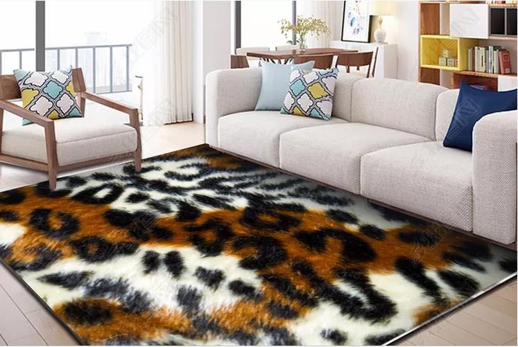 3D Leopard Pattern Non-Slip Rug Mat 247