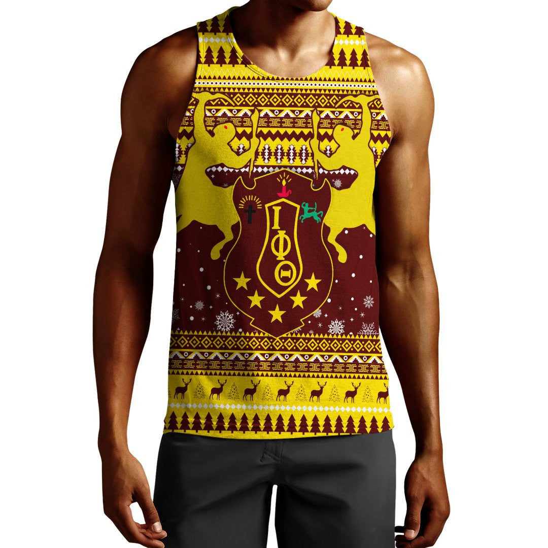 Iota Phi Theta African Pattern Christmas Tank Top