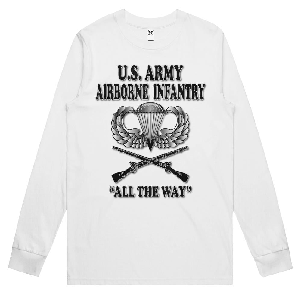 Us Army Airborne Infantry Long Sleeve T Shirts