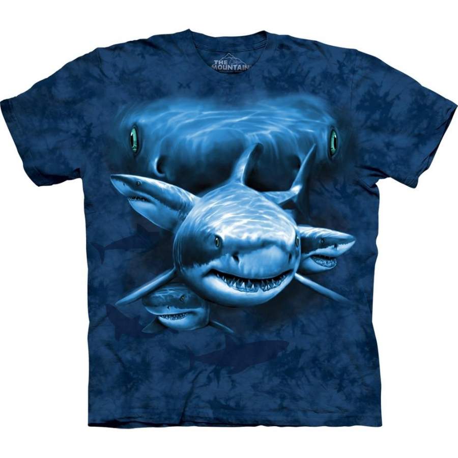 Shark Moon Eyes Collage T-Shirt