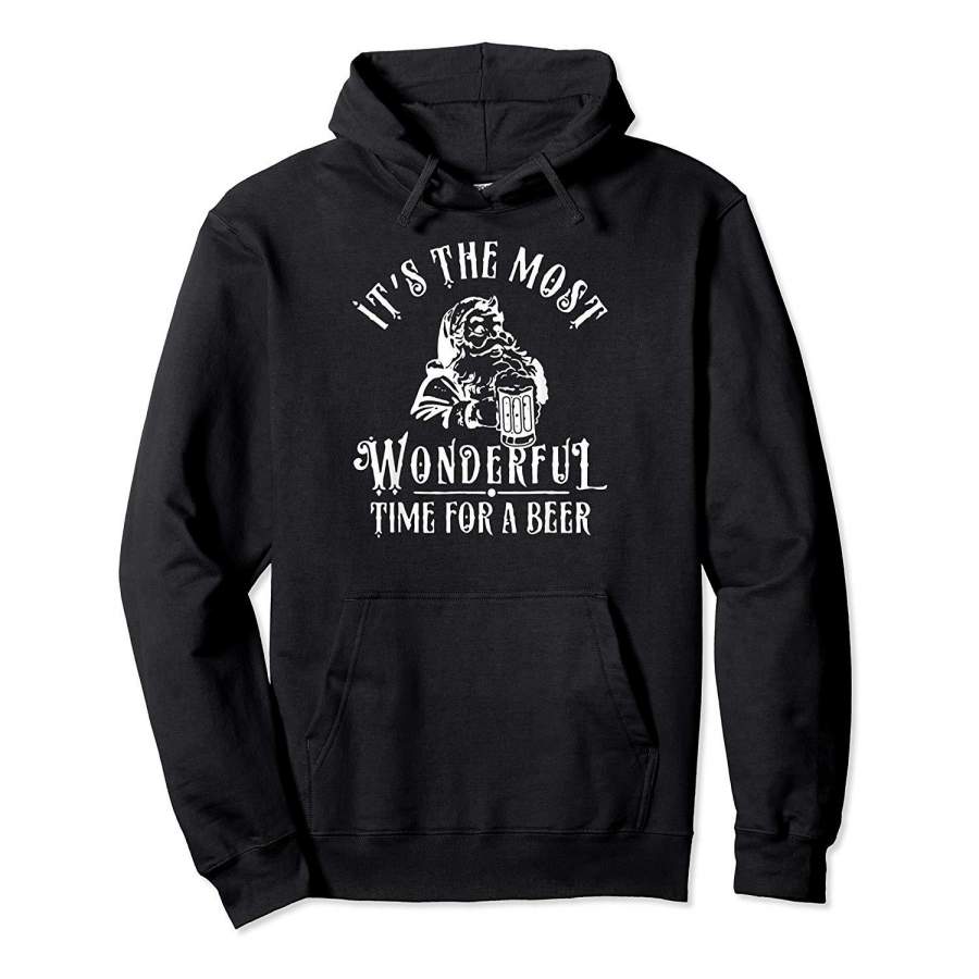 Santa Claus It’s The Most Wonderful Time For A Beer Xmas Hoodie T-Shirt