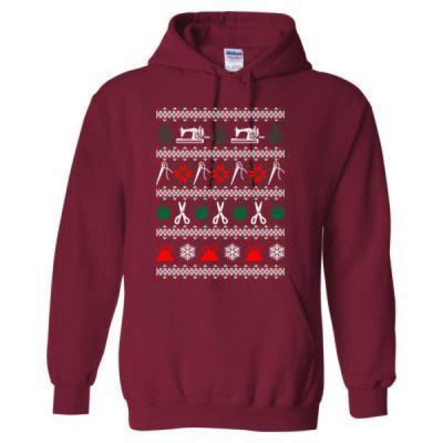 AGR Sewing Ugly Christmas Sweater – Heavy Blend™ Hooded Sweatshirt