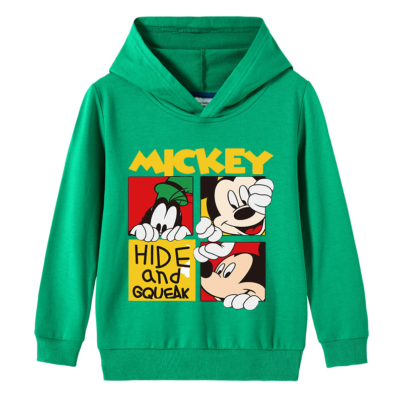 Children Mickey Boys Girls Sweatshirts Long Sleeve Kids Coat Fit 2-10 ages for Spring Autumn Kids Sweater Hoodies alx