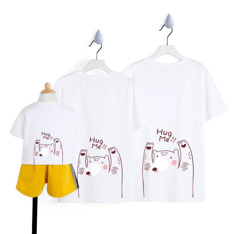 Panda Letter Print Family Matching T-Shirt