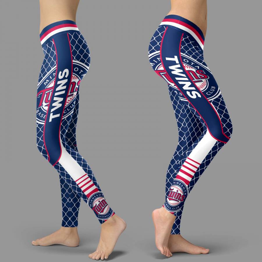 Single Small Line Circle Stylish Fashion Minnesota Twins Leggings