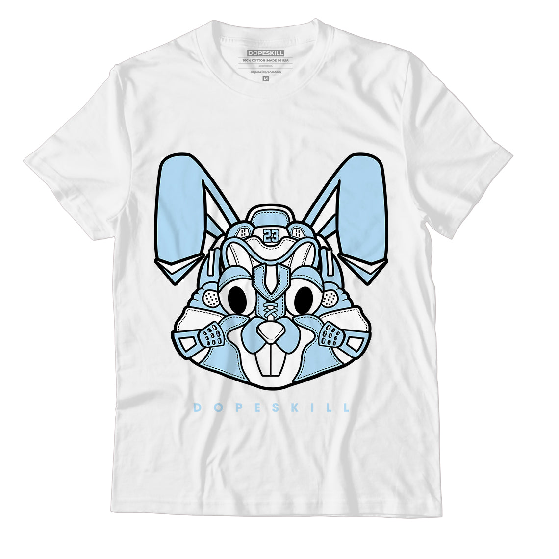 Women’S Jordan 1 Low Aluminum Dopeskill T-Shirt Sneaker Rabbit Graphic