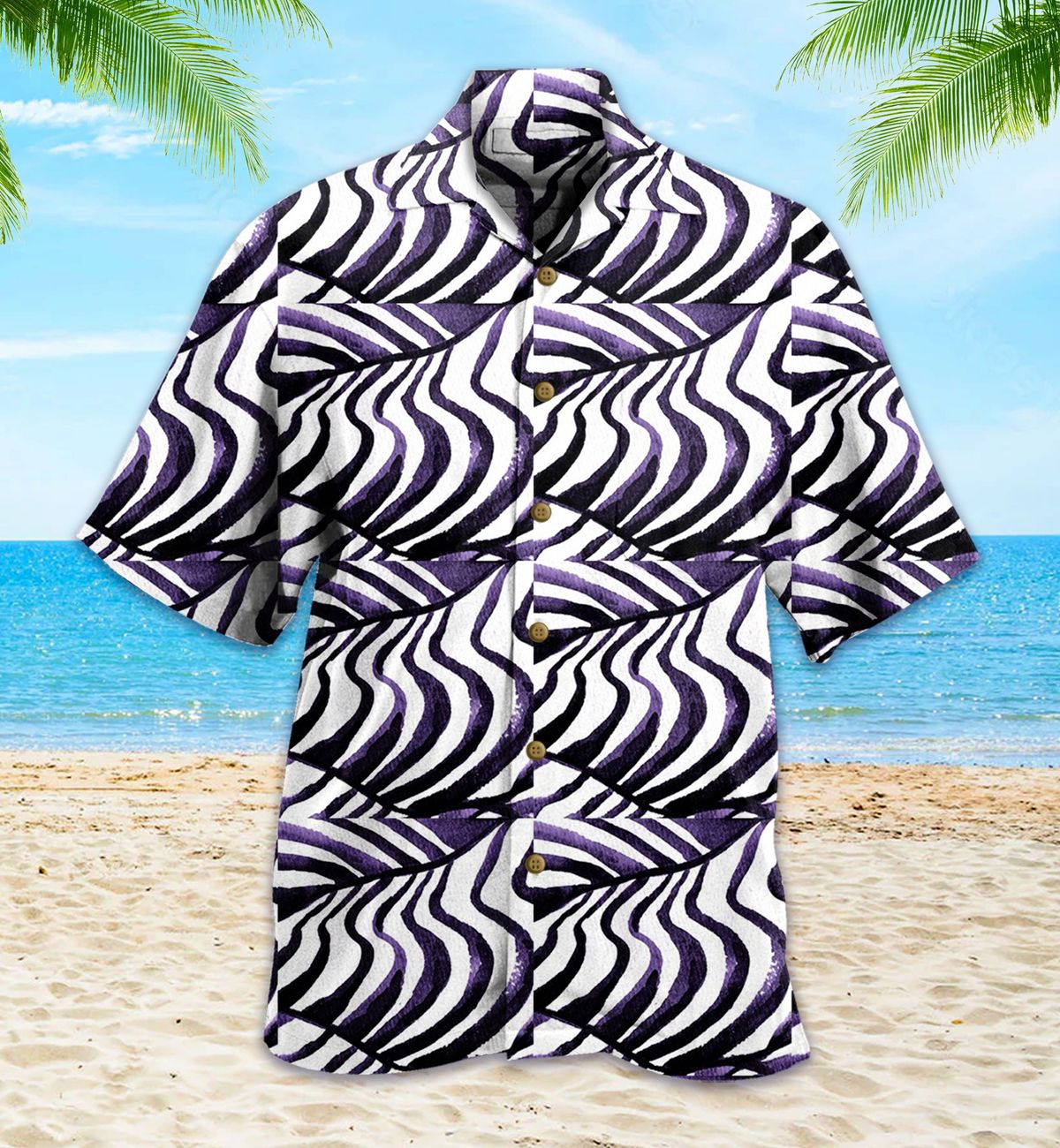 Purple Zebra Purple Hawaiian Shirt 11
